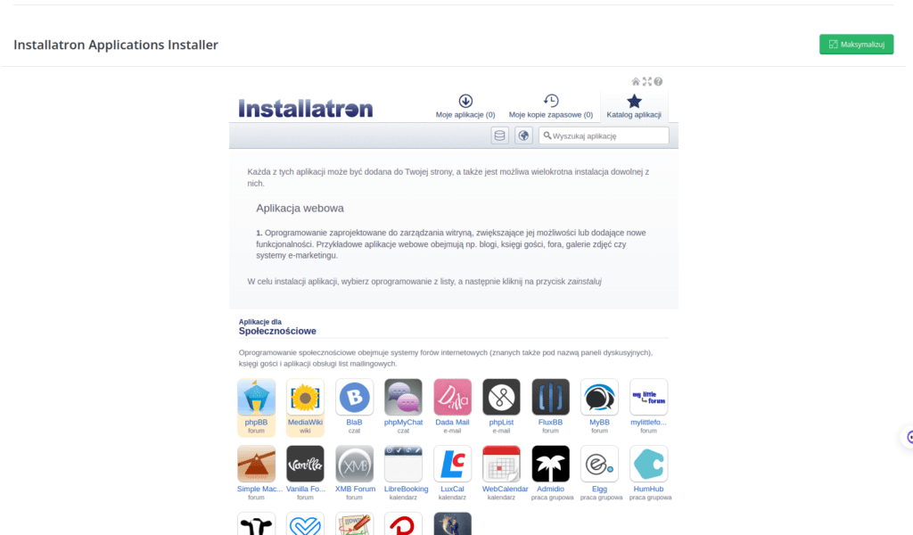 Instalacja wordpressa dla początkujących, instlacja wrodrpressa przez installatron, jak zainstalować wordpresa,