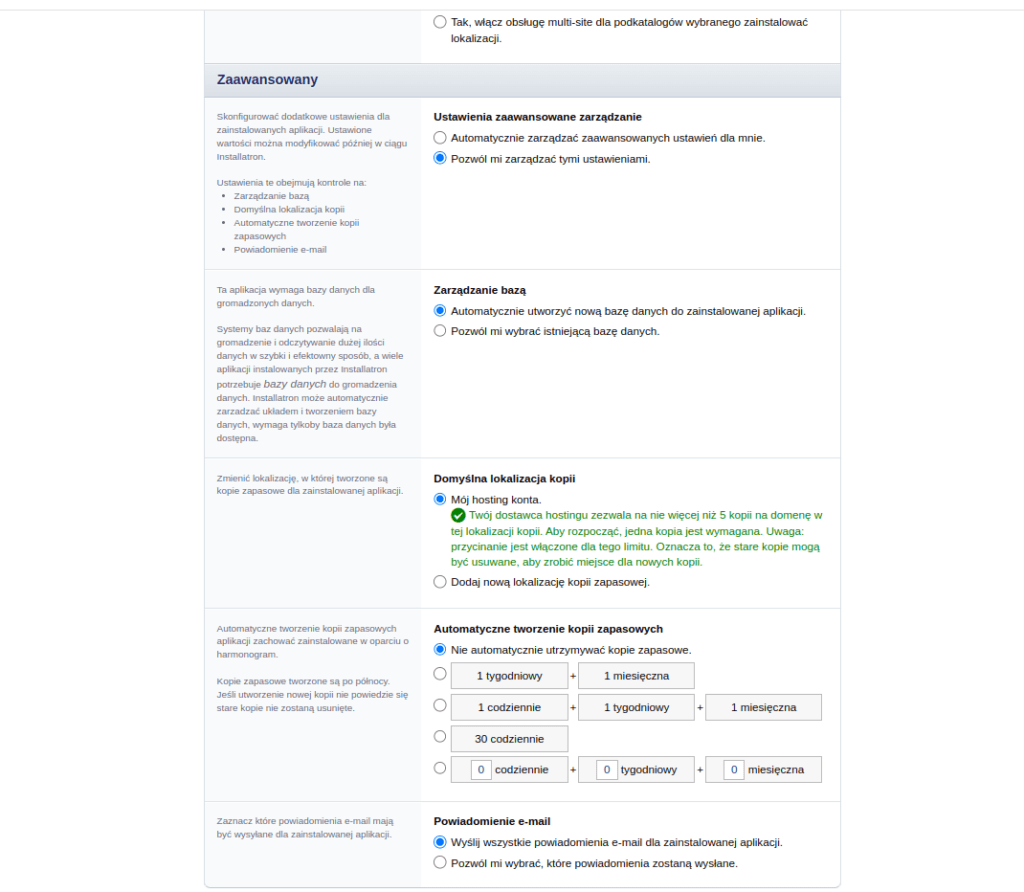Instalacja wordpressa dla początkujących, instlacja wrodrpressa przez installatron, jak zainstalować wordpresa,